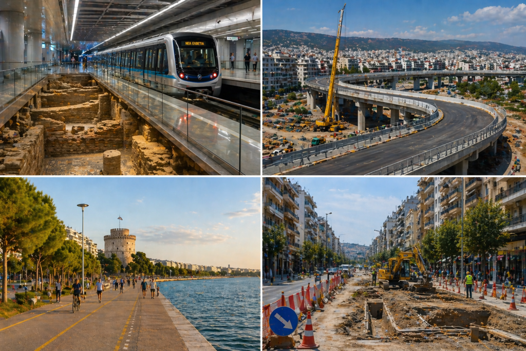 Τα έργα που είναι υπό κατασκευή στην πόλη της Θεσσαλονίκης