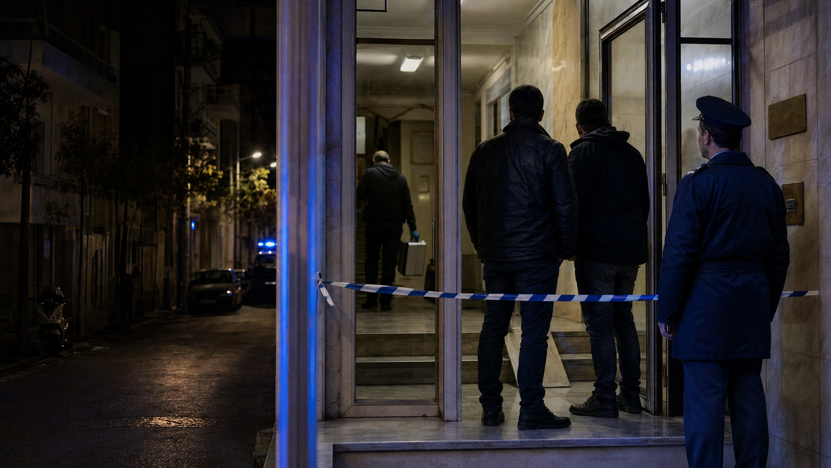 Αστυνομική έρευνα σε κτίριο γραφείων στο κέντρο της Αθήνας