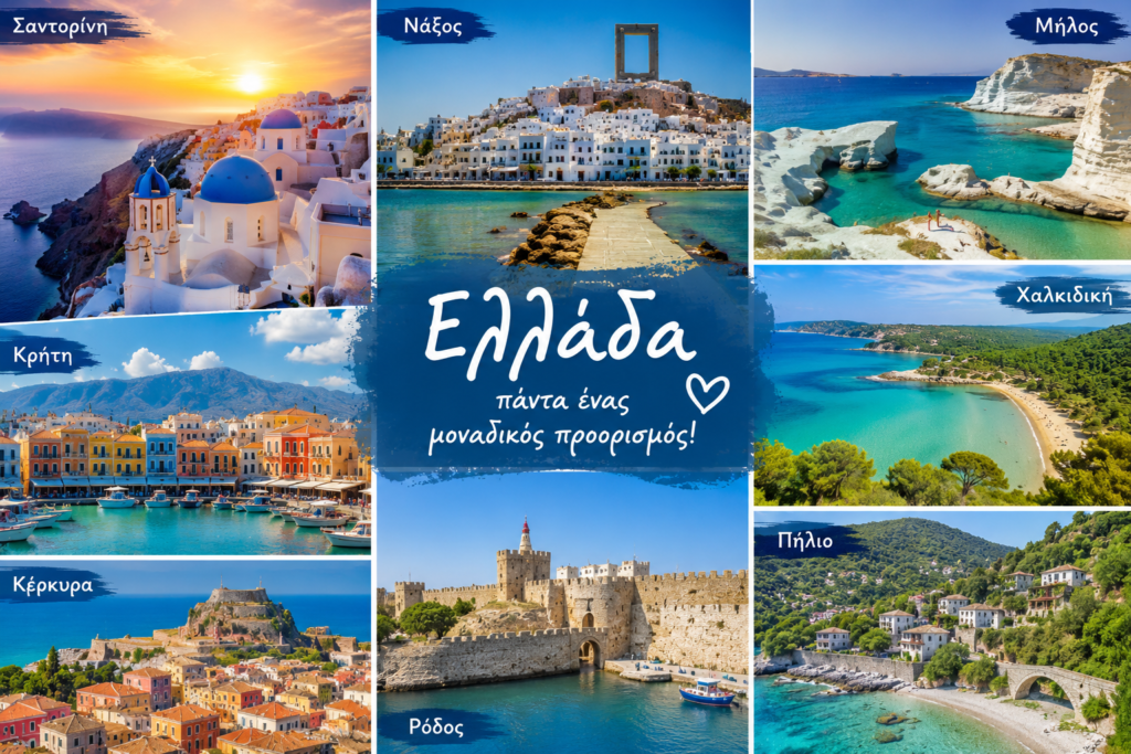 Οι Ελληνικοί προορισμοί που προτιμούν οι τουρίστες